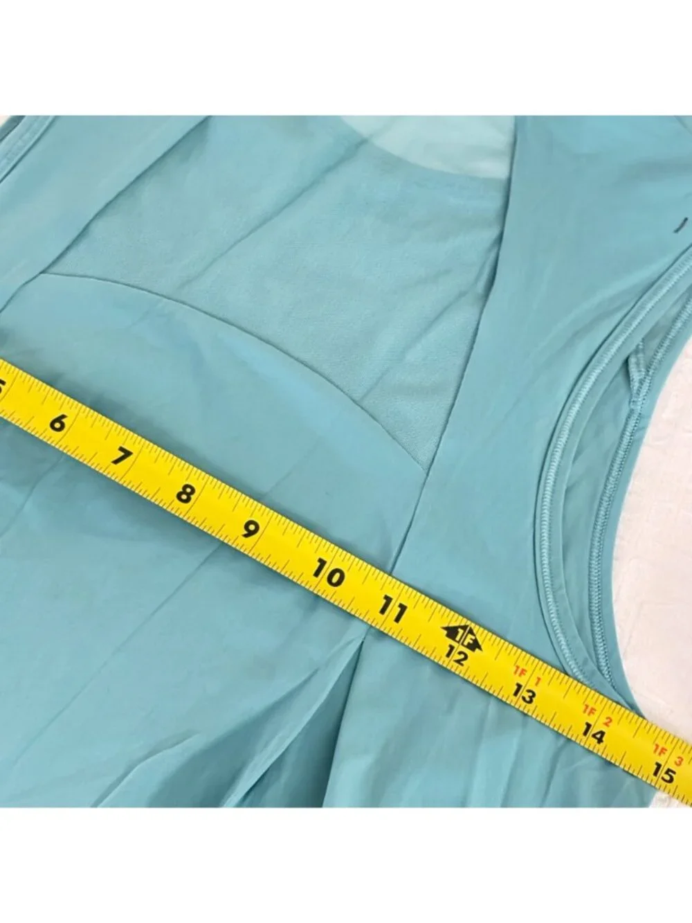 NWOT Lululemon Sculpt Cropped Tank Top Tidal Teal Running Athletic Shirt Size 2 - Picture 6 of 9